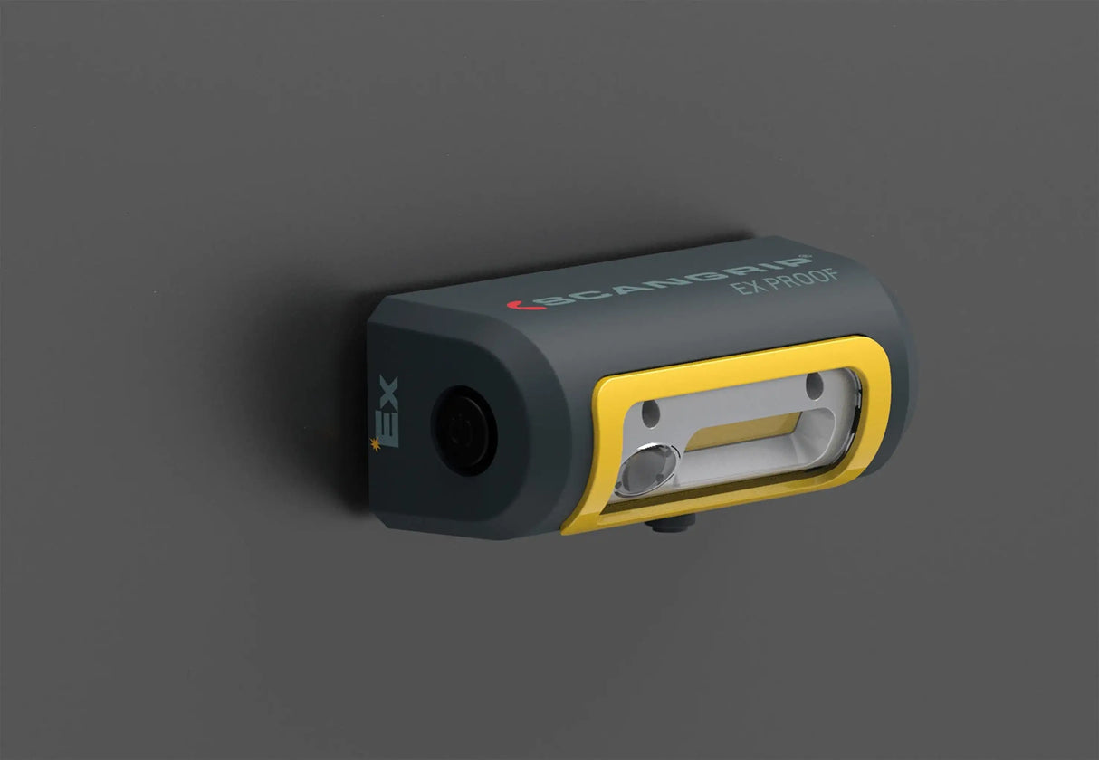 Lampada frontale ricaricabile ATEX EX-VIEW con sistema di sensori, SCANGRIP EX PROOF