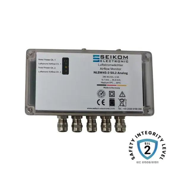 Unité d'évaluation NLSW45-3 Analogue SIL2, surveillance du flux avec certification SIL2 et sortie analogique (4-20 Ma)