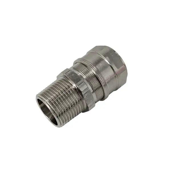 Connexion à vis de câble ATEX EXD / EXE NPT3 / 4 pouces, laiton plaqué en nickel, par ex. Pour les lampes ATEX