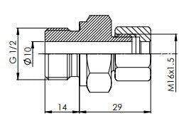 Connection suitable for FlowGuard® FS400 and FS400 Ex, G1/2-inch or G1/4-inch to choose from