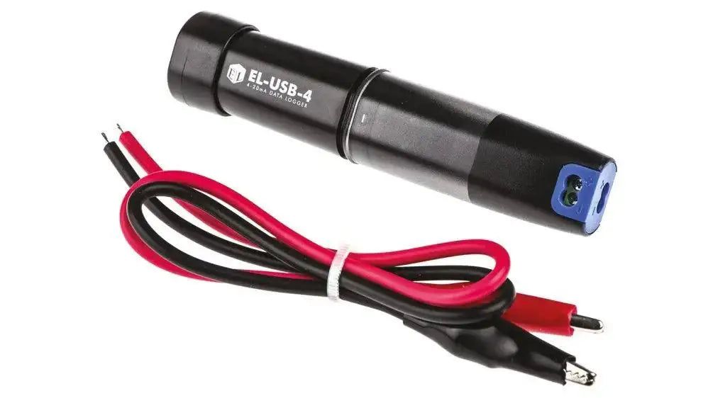 Data logger con connessione USB, misura di corrente (4-20 mA) o tensione (0-10 V)