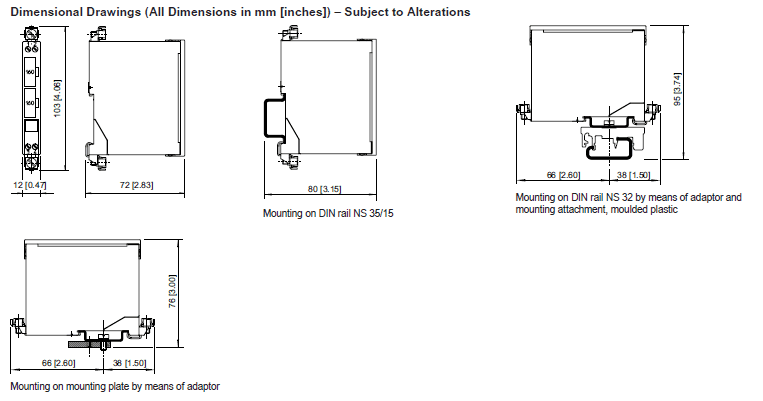 Zener barrier from steel to e.g. NLSW-EX evaluation units
