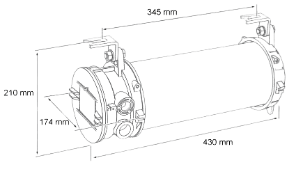 LED escape route light EX-protected, ATEX zone 1, 2, 21, 22