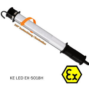 Ex-Protected LED Lights in Hand ou Pipe Version for Ex-Zones 1, 2, 21, 22