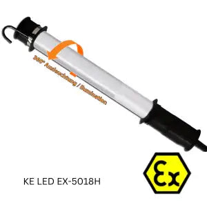 Luci LED con protezione EX in versione manuale o tubolare per le zone EX 1, 2, 21, 22