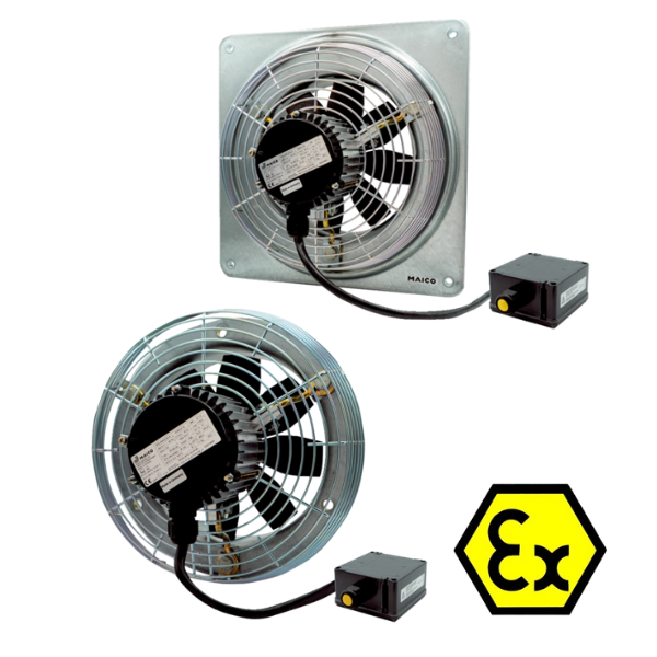 ATEX - Axial-Wandventilator - MAICO - DZQ/DZS 25/2 B Ex e - DZQ/DZS 25/2 B Ex t
