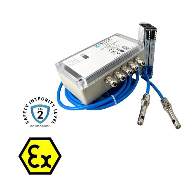 Evaluation unit NLSW45-3 Ex SIL2, flow monitoring for ATEX areas with SIL2 certification
