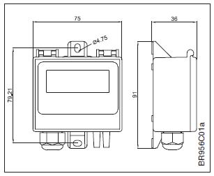 Transfert d'impression PTH-3202-DF jusqu'à 2 500 PA avec sortie analogique et LCD
