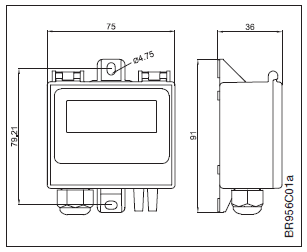 Émetteur de pression PTH-3202-DF-KK jusqu'à 2 500 PA avec sortie analogique et LCD (y compris le kit de connexion PTH (tuyau, 2 m; 2 x connexion de tuyau)))))