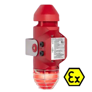 ATEX akustisch-optisches Signalgerät bis 114/120 dB(A) / XENON / LED / ALU