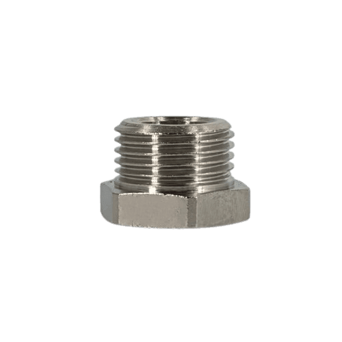 Reduzierstück - PG7 auf G1/2" Messing vernickelt