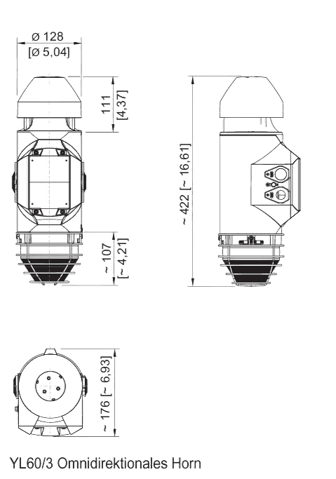 ATEX acoustic-optical signaling device up to 120 dB(A) / XENON / LED / ALU