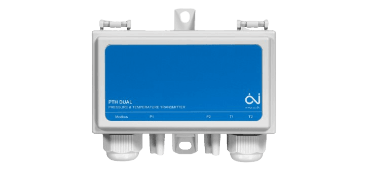 PTH-6201-2 Trasmettitore di pressione fino a 2.500 Pa e con Modbus (trasmettitore di pressione doppio Modbus RTU)