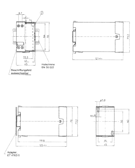 Auswerteeinheit Luftströmungswächter NLSW45-3 - Universal-Strömungswächter mit Schaltausgang, Messbereich Gase 0,1 ... 30 m/s
