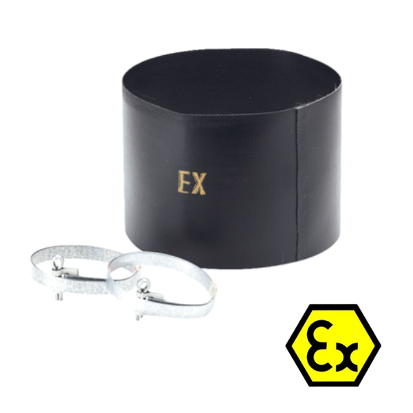 Elastische Manschette ELM xx Ex, passend zu Halbradial-Rohrventilator ERM xx Ex
