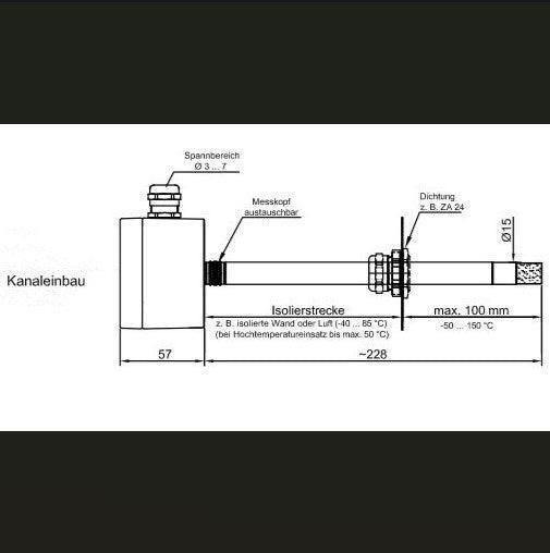 HumiGuard® HT210 – Feuchtigkeits- und Temperaturtransmitter Industrie, Kanal- oder Wandversion, Kombinierbar mit S-Sonden, Sonden austauschbar, MODBUS