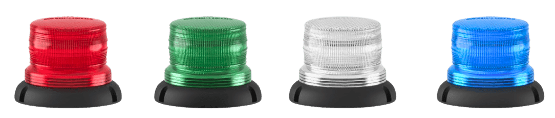Warnleuchte LED: Stetig oder Blinkend, verschraubbar mit Sockel