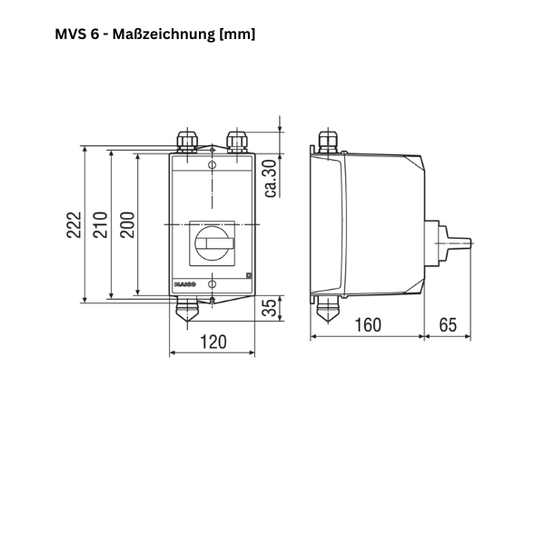 MVS 6 - Kaltleiterauslösesystem für ATEX-Drehstromventilatoren