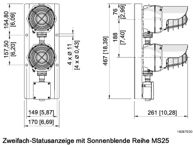 Xenon Blitzleuchte für ATEX-Umgebungen Zonen 1, 21, 2, 22