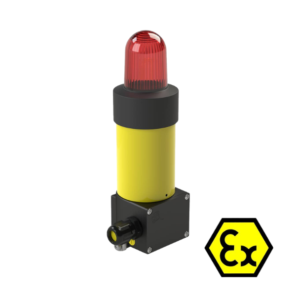ATEX Xenon Blitzleuchte CWB 5 J - Zone 1,2,21,22 - Rot - 24 V DC/AC