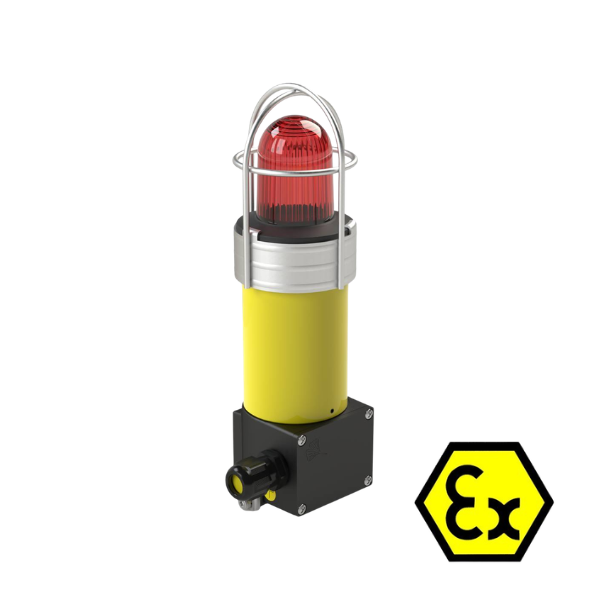 ATEX Xenon Blitzleuchte CWB 5 J - Zone 1,2,21,22 - Rot - 24 V DC/AC