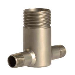 T-Stück mit Gewinde aus rostfreiem Stahl, passend zu FlowGuard® FT401