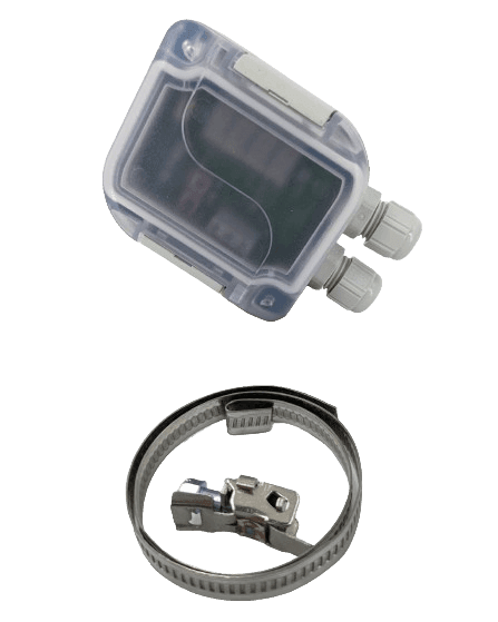ThermGuard® TT503: Anlegefühler mit Display und Analogausgang (4-20 mA, 0-10 V)