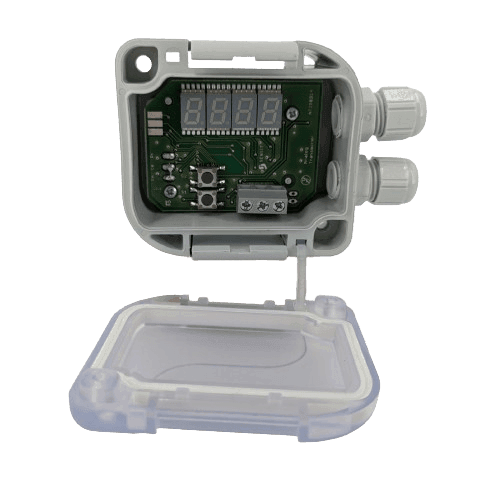 ThermGuard® TT503: Anlegefühler mit Display und Analogausgang (4-20 mA, 0-10 V)