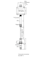 HumiGuard® HT201 - Feuchtigkeits- und Temperaturtransmitter, Industrie-Transmitter zweigeteilt, Hochtemperatur