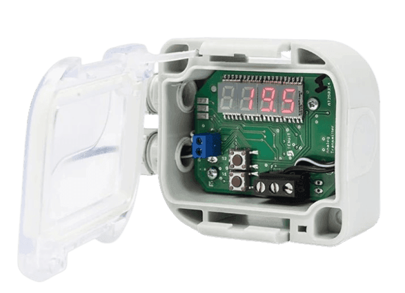 ThermGuard® TT503: Anlegefühler mit Display und Analogausgang (4-20 mA, 0-10 V)
