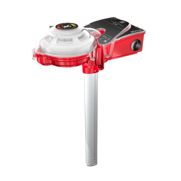 Calectro Kanalrauchmelder UG8 -  Optischer Kanalrauchmelder mit Venturirohr, 360° drehbar