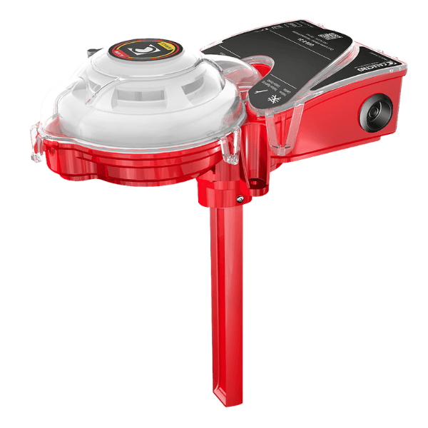 Calectro Kanalrauchmelder UG8 -  Optischer Kanalrauchmelder mit Venturirohr, 360° drehbar