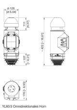 ATEX akustisch-optisches Signalgerät bis 120 dB(A) / XENON / LED / ALU